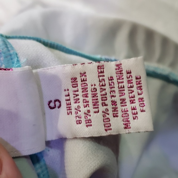 Candie's teal purple halter tankini Small - Picture 5 of 5